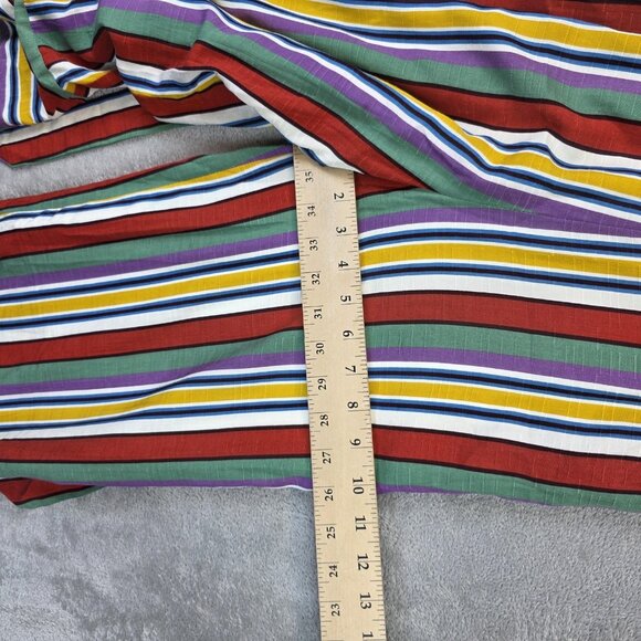 Lost + Wander Jumpsuit Womens XS Multi Stripe Wide Leg Belted Sleeveless NWT - Picture 9 of 16